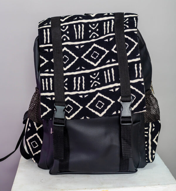 Sac à Dos Bogolan Noir Blanc