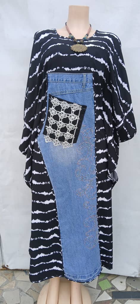 Boubou “Fusion Élégante” noir