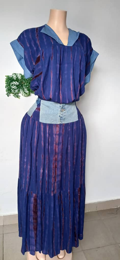 Ensemble Haut wax & Jupe Jean Wax