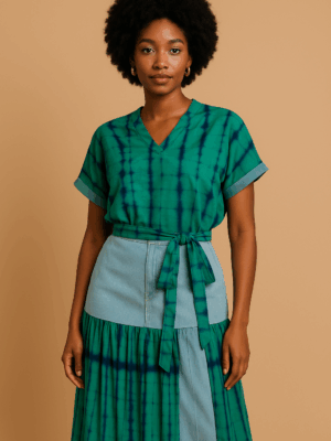 Ensemble Haut wax & Jupe Jean Wax